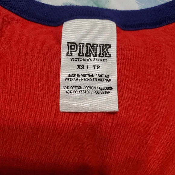 Victoria's Secret Pink Women's America is for Lovers Tank Top Patriotic XS - Picture 8 of 8